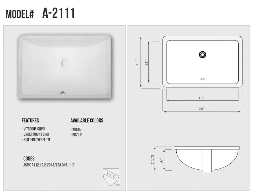 Sink model 21