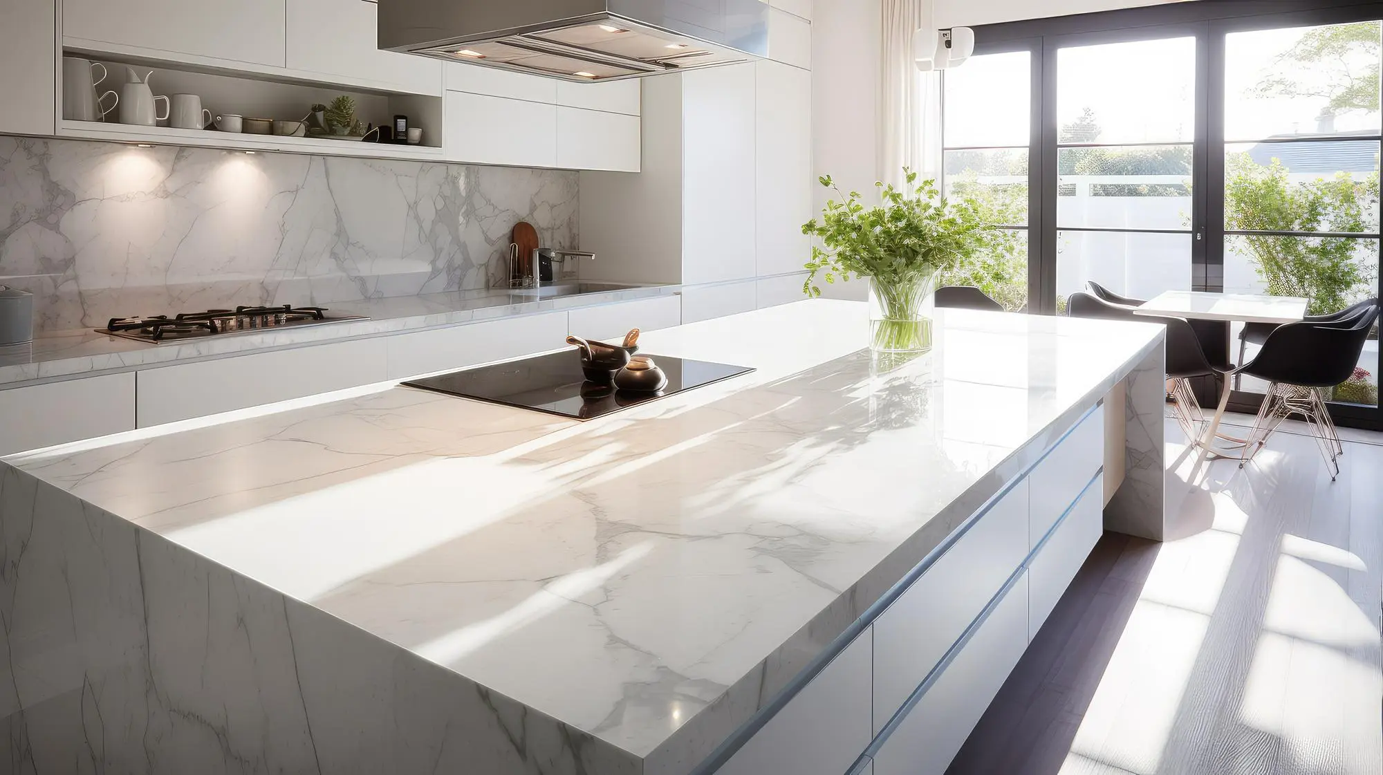 Modern white kitchen